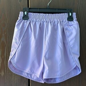 Reel Wicked purple athletic shorts with liner. Size Medium